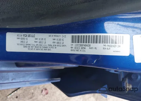 2015 Chrysler 200 S from USA, damaged, VIN 1C3CCCBB3FN684238